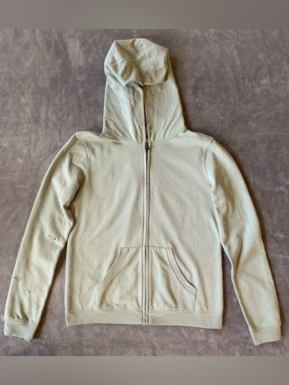 BCBGeneration Sage Green Zip-Up Hoodie
